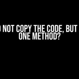 How to Not Copy the Code, But Create One Method?